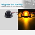 thumbnail image 3 of 20PC Cab Lights LED Rooftop Cab Marker Lights Roof Top Clearance Light, Amber Lens Amber Light Roof Running Lights Compatible with Pickups Trucks Ford Dodge Ram GMC Toyota Vans SUV POV Vehicle, 3 of 10