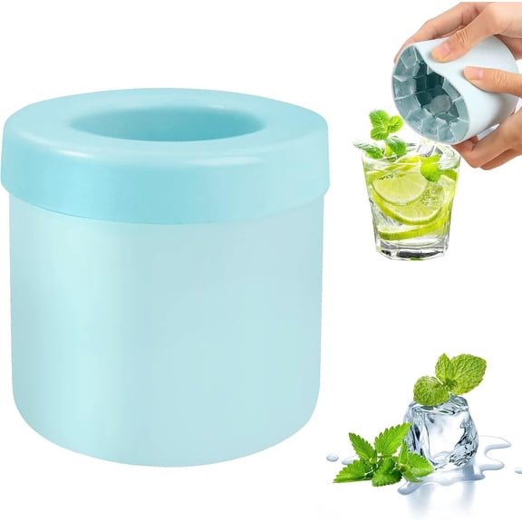 LQQBOX Silicone Ice Cube Mold, New 3D Ice Cubes Maker, Decompress Ice Lattice, Press-Type Easy-Release Ice Cup