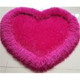 thumbnail image 1 of Amazing Rugs H1903 Tapis Shag Épais 4 Po. en Forme de Cœur 28 x 32 Po. Rose, 1 of 1