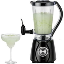 OVENTE Margarita Machine and Frozen Drink Maker with 350W Power, Easy Spout Dispenser, Stainless Steel Blade, 48-Ounce Electric Blender for Smoothies, Margaritas, Daiquiris and Slushies, Black BPM12B