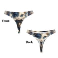 thumbnail image 3 of Balery Exotic Blue Cat Tangas de Algodón para Mujer con Estampado – Ropa Interior Sexy, Transpirable, G-string-Small, 3 of 6