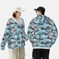 thumbnail image 4 of Fotbe Sea Marine And Lighthouse Chaqueta con Protección Solar UPF 50+ para Hombre y Mujer, Camisa con Capucha y Bolsillos-Large, 4 of 7