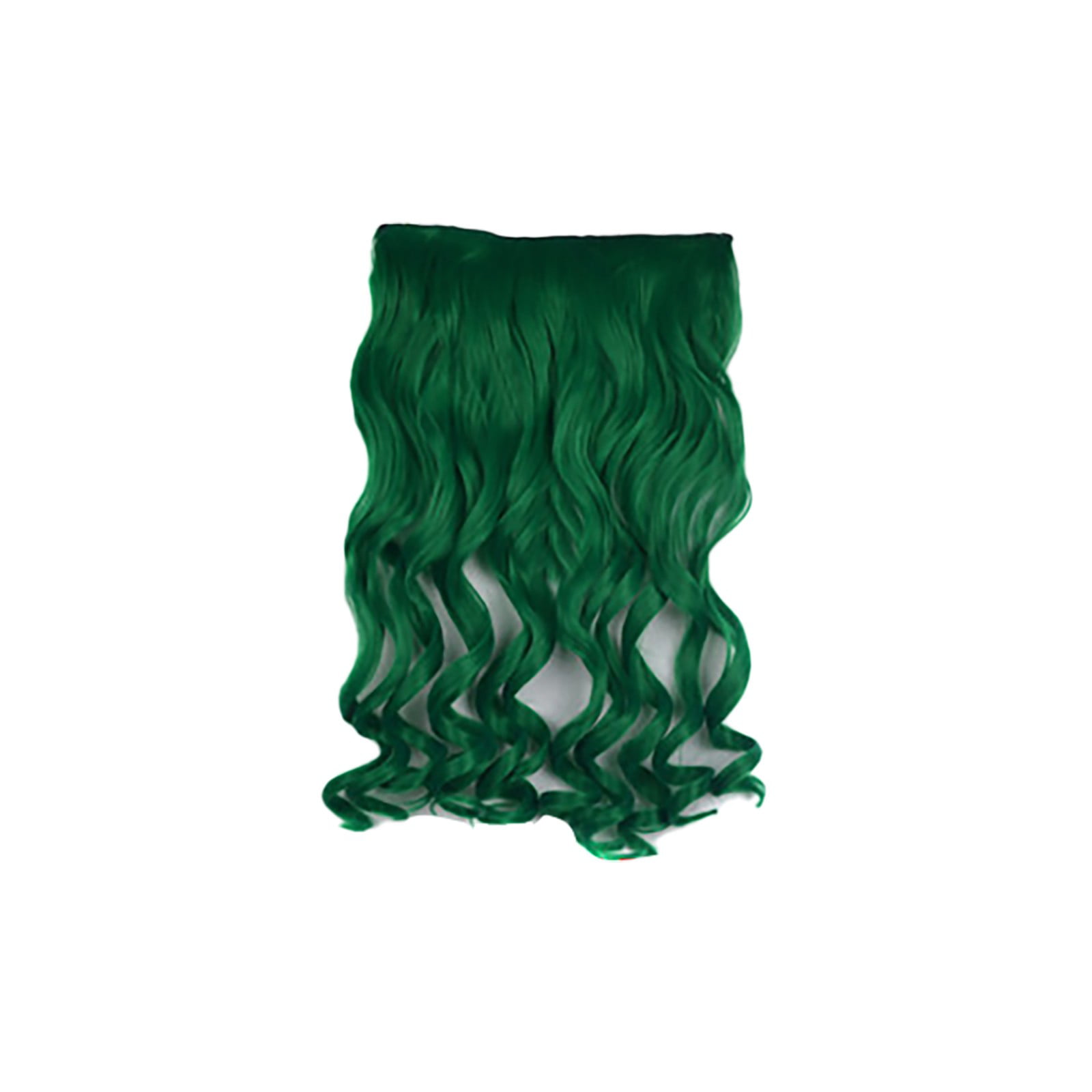 40'' Wavy Pony Tail Clip Emerald Green Cosplay Wig Clip Only NEW 