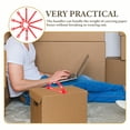 thumbnail image 3 of OFFIGAM 120 Sets Box Carry Strap Cardboard Box Handles Red PP For Efficient Handling, 3 of 7