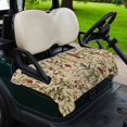 thumbnail image 2 of Golf Cart Seat Covers for 2 Seater, Rustic Botanical Soft Microfiber Cart Seat Towel Blanket, Vintage Floral Wildflower Absorbent Breathable Non Slip Bench Seats Protector for Golf Course 51"x31", 2 of 9