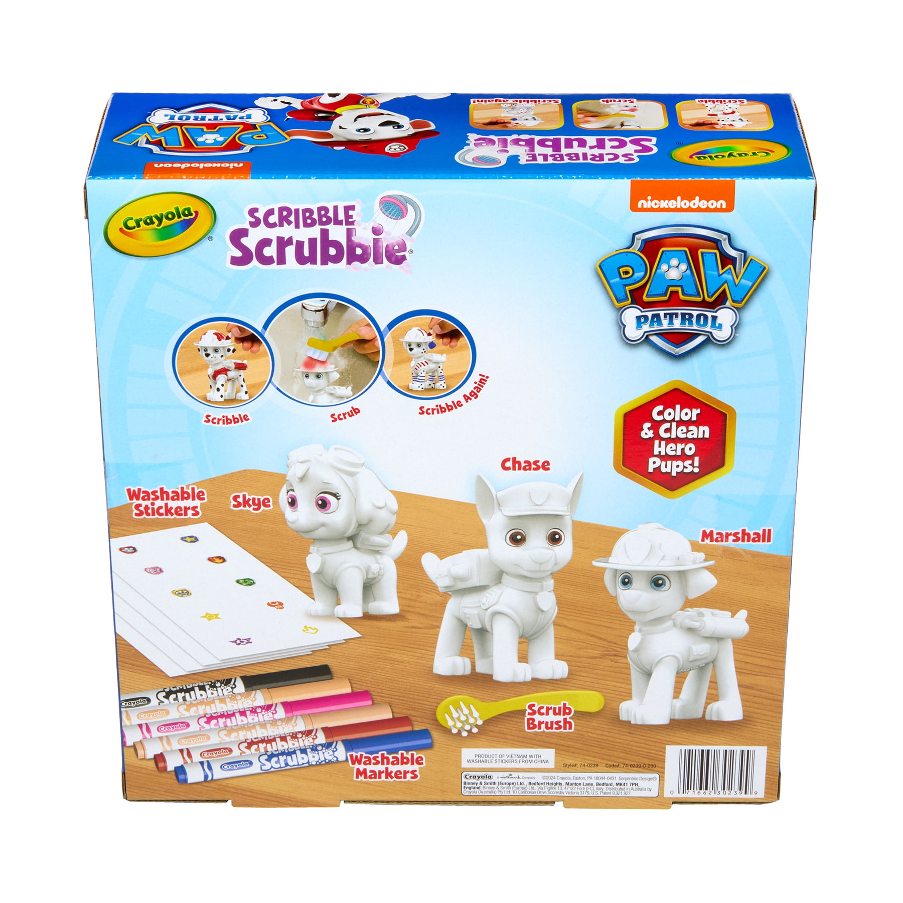 Crayola Scribble Scrubbie Paw Patrol 3 Count Deluxe Set