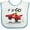White and Blue, variant on Inktastic Go Go Go Red Racing Car Boys or Girls Baby Bib