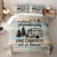 thumbnail image 2 of Erosebridal Camping Theme Twin Quilt Set, RV Accessories Camper Twin Coverlet Set, 2-Piece 1 Bedspread and 1 Pillowcase, 2 of 7