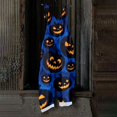 thumbnail image 5 of JULMCOMO Cotton Linen Jumpsuits for Women Halloween Haunted Castle Pumpkin Bat Print Spaghetti Strap Jumpsuits Plus Size Costume Holiday Overalls Dark Blue M, 5 of 5