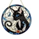 thumbnail image 2 of Colgante de disco acrílico siamés para gatos atrapasol • Decoración colorida de pared para ventanas con cadena • 1 pieza, 2 of 7
