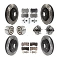 thumbnail image 1 of Transit Auto Front Rear Hub Bearing Assembly Coated Disc Brake Rotor and Semi-Metallic Pad Shoe Kit (10Pc) for Car 2022 Dodge Durango R T with Brembo Brakes Left Right Driver Passenger Side KBB-127910, 1 of 2
