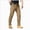 A42-Coffee, variant on Men's Baggy Cargo Pants Elastic Drawstring Parachute Cargo Pants Casual Loose Fit Joggers Hiking Pants with Pockets AG XL