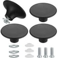 thumbnail image 1 of 4 pomos para tapa de olla, pomos para tapa de olla, mango universal de acero inoxidable resistente para cacerola de cocina, color negro, 1 of 5