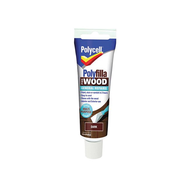 Polycell - Polyfilla For Wood General Repairs Tube Dark 330g