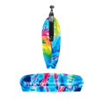 thumbnail image 5 of Tie Dye Stylish and Compact Slim Wallet with Coin Pouch - 0.7 Microfiber Zinc Alloy Jaws - 4.3x4.7 in/11x12 cm - Durable and Functional Design - for Organizing Your Essentials, 5 of 7