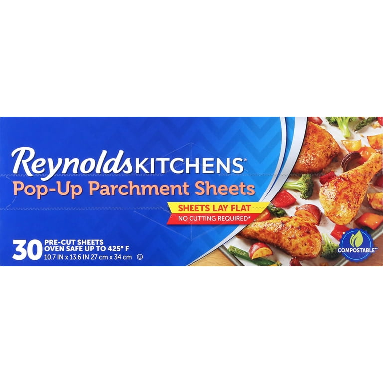 Generic Reynolds Kitchens Pop-Up Parchment Paper Sheets, 10.7x13.6