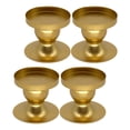 thumbnail image 3 of Portavelas de 4 piezas, bandeja para velas de pilar, decoración del hogar, candelabro de 2,4 pulgadas de alto para regalo de inauguración de la casa, BLESIY Candelero, 3 of 8