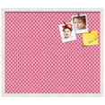 thumbnail image 2 of PinPix 28x24 Custom Cork Bulletin Board Hot Pink Diamond Poster Board Has a Fabric Style Canvas Finish, Framed in Hot Pink Diamond, by ArtToFrames (PinPix-302), 2 of 6