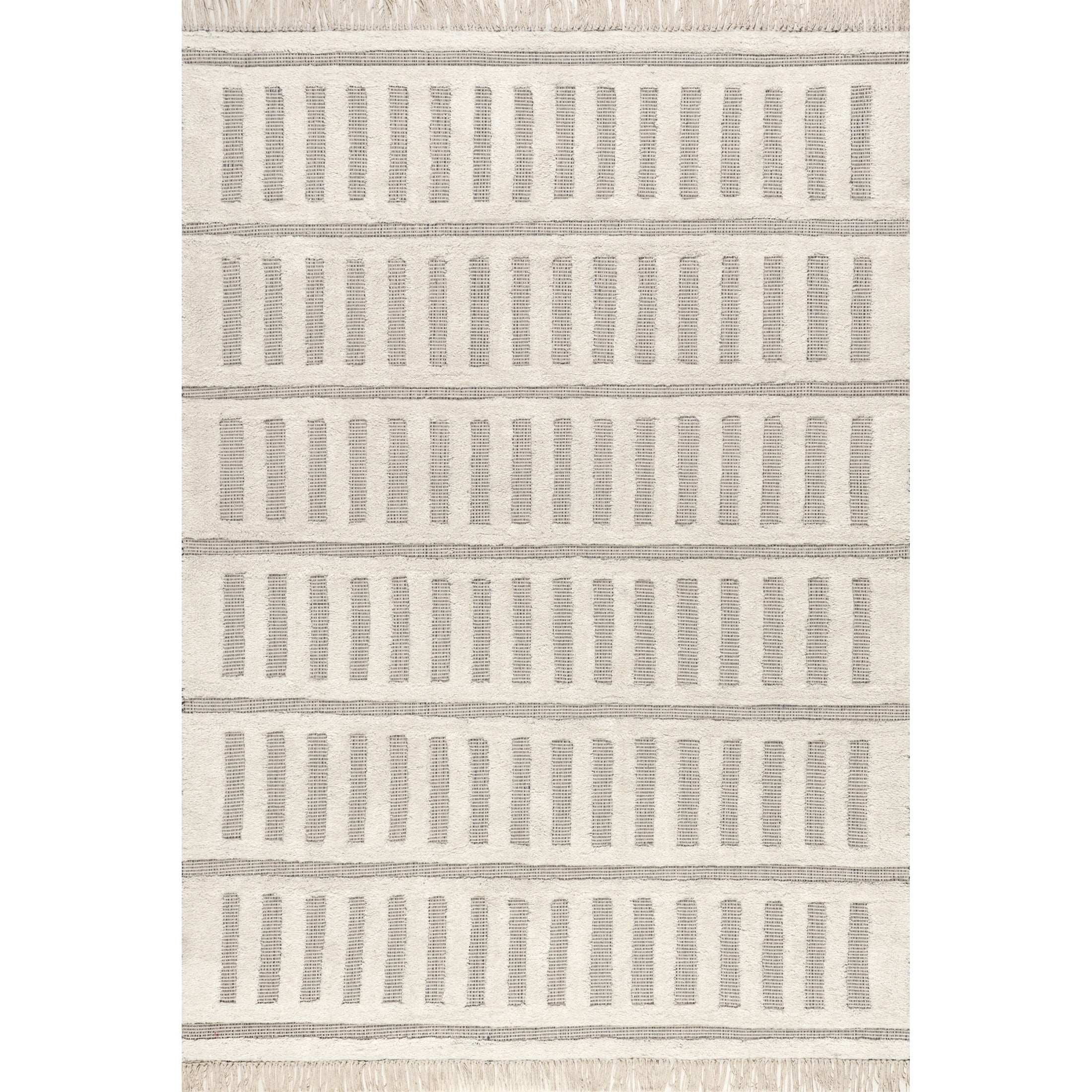 Rugs USA Merrick Tasseled Cotton and Wool Area Rug, 8' 6" x 11' 6", Merrick Blue