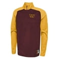 thumbnail image 2 of Men's New Era Burgundy Washington Commanders Combine Authentic O-Line Raglan Half-Zip Jacket, 2 of 3