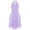 Lavender, variant on renvena Kids Girls Halter Shiny Beaded Pleated Pageant Formal Birthday Wedding Flower Girls Dress