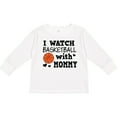 thumbnail image 3 of Inktastic I Watch Basketball with Mommy Boys Long Sleeve Toddler T-Shirt, 3 of 5