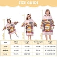 thumbnail image 4 of FORMRS Wearable Blanket Hoodie with Sleeves for Kids Cozy Flannel Sweatshirt, Watercolor Jam, 4 of 7