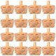 thumbnail image 1 of 16Pcs Miniature Woven Basket Wooden Chip Candy Basket for Wedding Party, 1 of 4