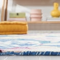 thumbnail image 4 of SAFAVIEH Blossom Jaylen Floral Area Rug, Light Blue/Plum, 6' x 6' Square, 4 of 7