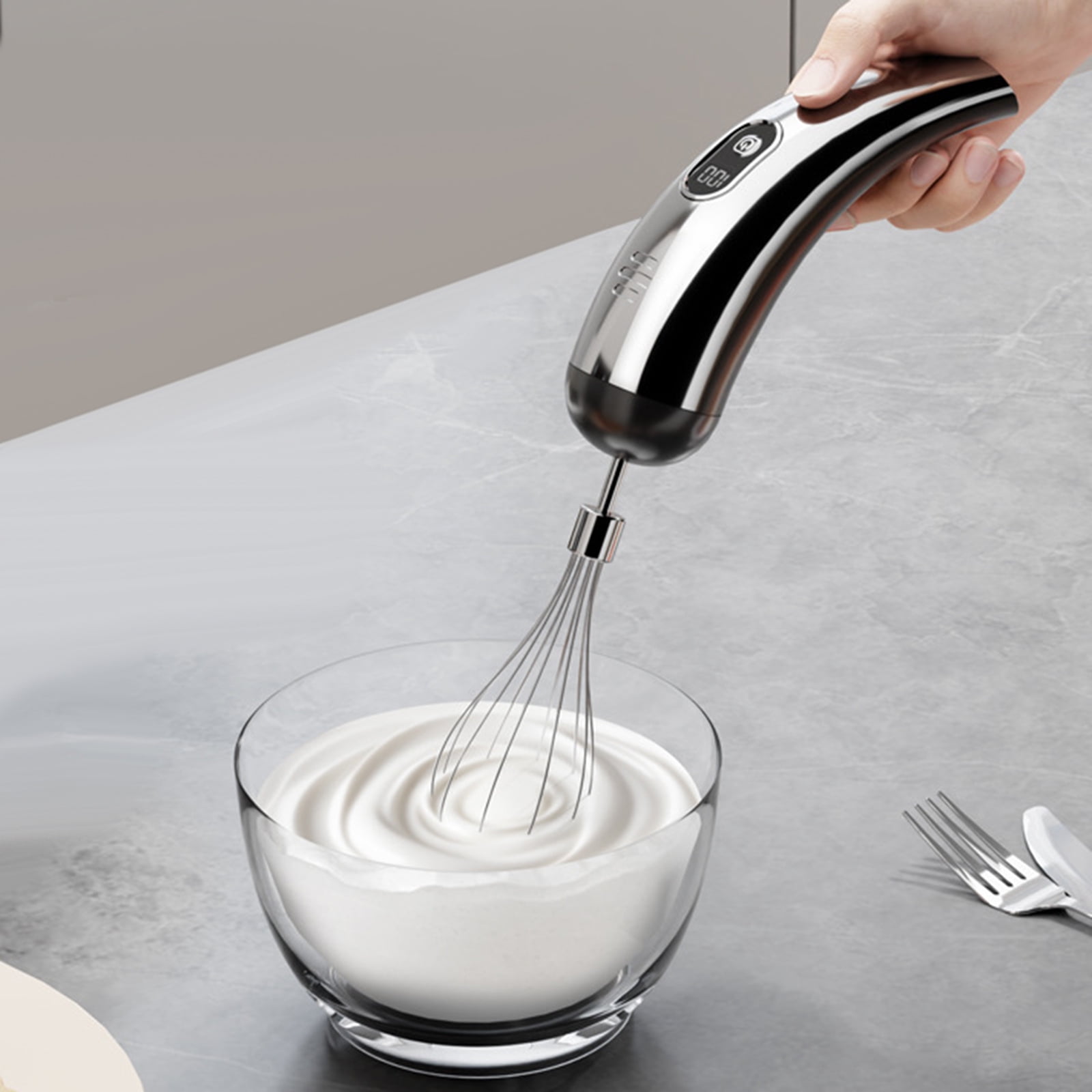 Egg Whisk Electric, Adjustable Wireless Beater, Kitchen Gadget Hand Blender, Cooking Baking Tool For Home Kitchen Cooking Details, Cake Dough Cream Batter Food Drink Protein Shake Use, 1 Set