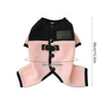 thumbnail image 3 of Pink Polar Fleece Dog Pajamas Bodysuit - Small to Medium Dogs, Winter Jacket & Sweater for Small Dogs, Four-Legged Warm Clothes （XL）, 3 of 6