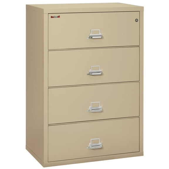 FireKing Parchment Fire Resistant File Cabinet - 4 Drawer Lateral 38" wide