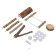 thumbnail image 1 of Wooden Bird Perch, Odorless Bird Standing Branches Platform Easy Install Multifunction  for Parakeet, 1 of 7