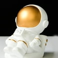thumbnail image 5 of Adornos de astronauta, escultura de viajero espacial, modelo de estatua para el hogar, estantería, decoración de escritorio, regalo de cumpleaños creativo MYY2020-4A, 5 of 5
