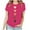 Hot Pink(Style 65), variant on Trendy Valentine'S Day T-Shirts for Women Summer Casual Short-Sleeve Round Neck 95% Polyester 5% Spandex Tops
