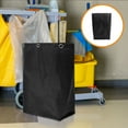 thumbnail image 4 of Hemobllo Housekeeping Cart Bag Canvas Black for Janitorial Work 1Set, 4 of 8