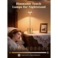 thumbnail image 4 of Lampes Rechargeables Lampes Sans Fil Ensemble de 2, Lumières à Batterie 6000mAh, Lampe de Table Rechargeable à Intensité Réglable+3 Couleurs, Petite Lampe de Table Portable Sans Fil pour Chambre/cuisine/salle de Bain/salle à Manger/bar/extérieur, 4 of 7
