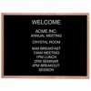 Aarco Products AOFD3648 36 in. H Framed Letter Board Message Center - Red Oak