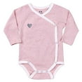 thumbnail image 5 of Asher & Olivia Baby Kimono Side Snap Onesies 3 Pc Girl Long Sleeve Bodysuit Set, 5 of 6