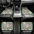 thumbnail image 5 of Balery Rose Flowers Pattern 4-Piece Floor Mats, Heavy-Duty Rubber Liners, Anti-Slip Design, All-Season Automotive Protection, Vehicles, Cars, Trucks, and SUVs, 5 of 5