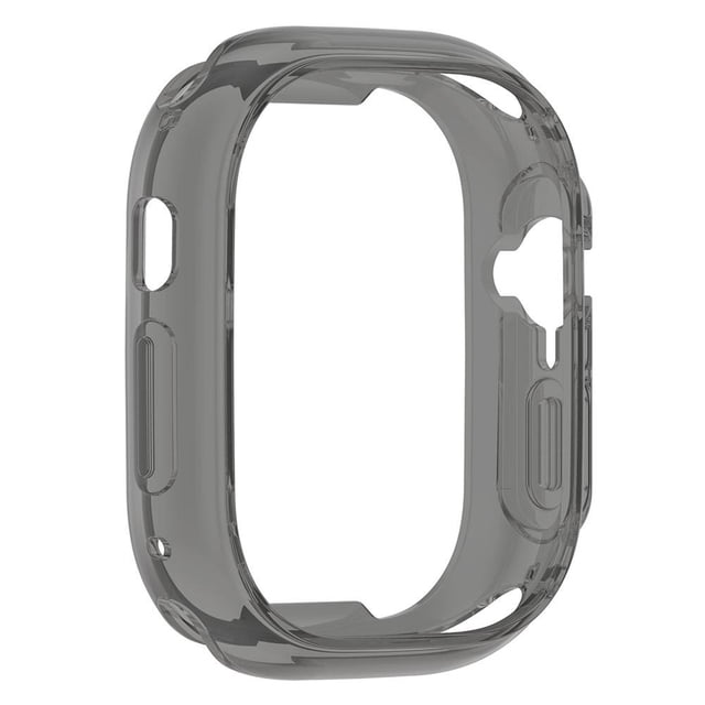 Marco de protección de la cubierta de la caja de parachoques de TPU para Apple Watch Ultra 49 mm (negro claro) WDOplteas Para estrenar