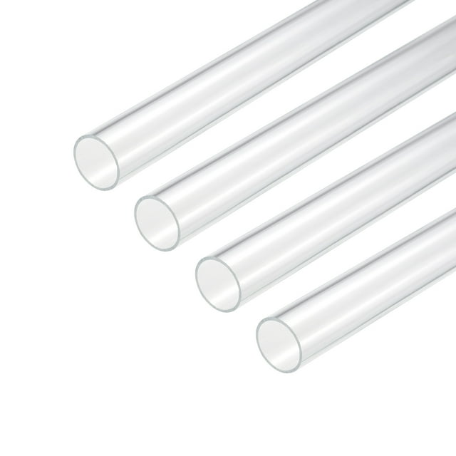 Unique Bargains Tube Acrylique Rigide Rond Transparent 18mm ID 20mm OD 10 Pieds pour Lampes et Lanternes, Système de Refroidissement par Eau 4 Pcs