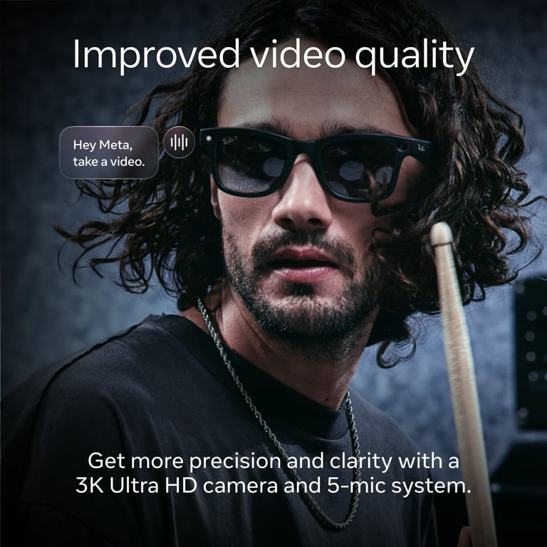 Ray-Ban | Meta Wayfarer (Gen 2) - Shiny Black, Transitions