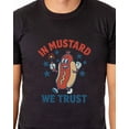 thumbnail image 4 of Fourth Of July Men's In Mustard We Trust Hot Dog Fireworks Patriotic Funny Parody Short-Sleeve T-Shirt, 4 of 5