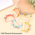 thumbnail image 2 of Orff Musical Instruments Wooden Baby Children's Educational Toys For Toddler Early Education Toys Color Semicircle Hand Bells He Qiyong unisex, 2 of 2
