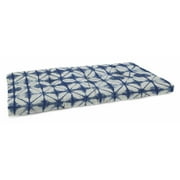 Jordan Manufacturing 45 in. French Edge Outdoor Bench Cushion - Midori Indigo