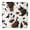 White-706, variant on Cute Cartoon Cow Tablecloth with Farmhouse Country Style, Vintage Black and White Animal Print, Abstract Texture, Minimalist Artistic Aesthetic