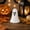 White, variant on White Ghost Plastic Halloween Decor, Shelf Desk Mantel Cute Spooky Mini Resin Figurines, Tiny Ghost Halloween decorations for Home Party Tiered Tray, 7x5x5cm