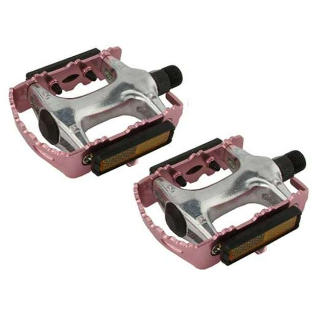 940 Alloy Pedals 9/16" Pink. Bike pedals, bicycle pedal, mostly for