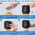 thumbnail image 2 of Electric Vacuum Sealer For Mason Jars Automatic Cordless With Lids Hand Held, 2 of 6